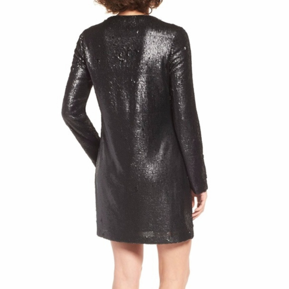 NWT Black Cocktail Sequined Dress S - Picture 2 of 7